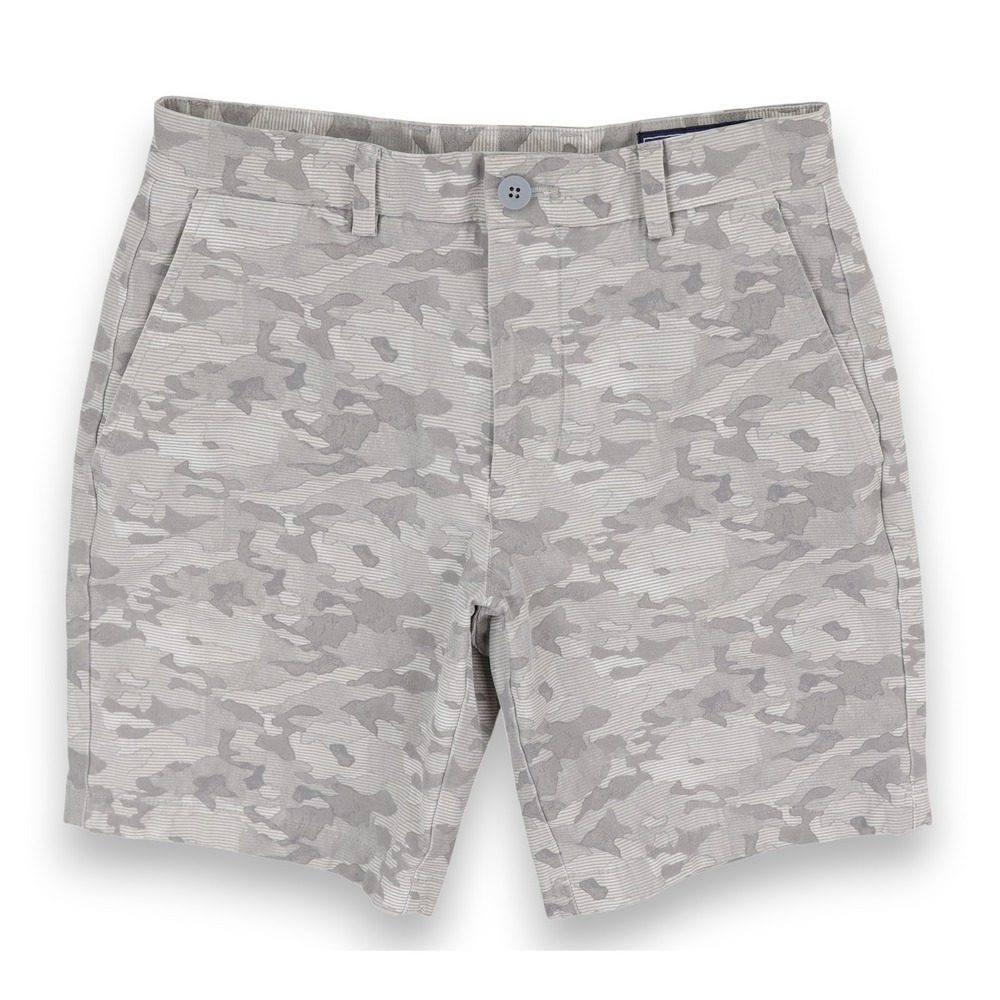 Vineyard Vines Shorts 8" Breaker‎ Short Mens 28 Gray Camo Nylon Spandex Stretch